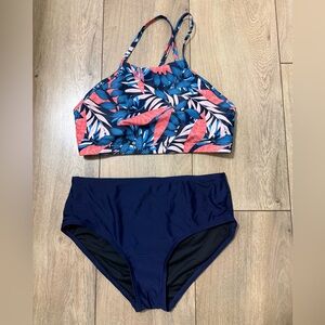 Amazon Blue and Pink Bikini Set